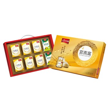 獲獎頂級燕窩禮盒【天地合補】官燕窩禮盒70公克X6瓶(贈葉黃素2瓶)|快速出貨|