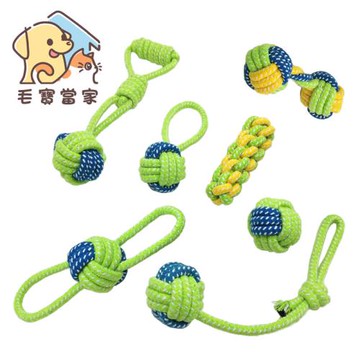 (毛寶當家)寵物玩具大集合7件組 全犬種耐咬玩耍 訓練 磨牙潔齒
