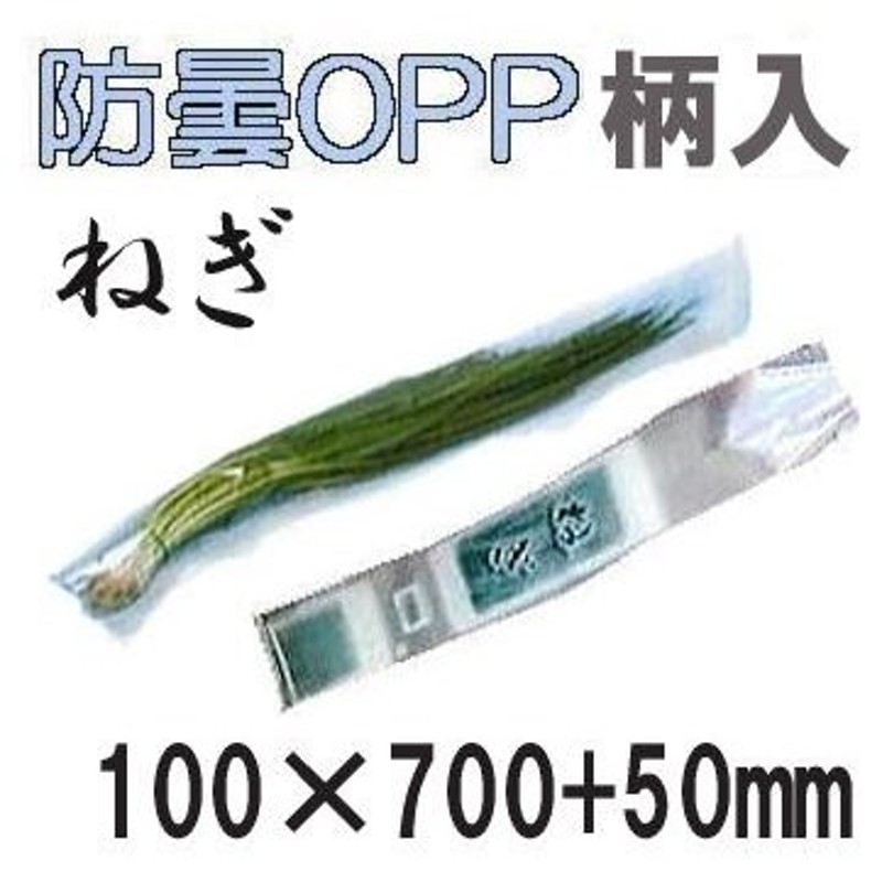 (5000枚入) ラップイン ベジシューター用ねぎ袋 ねぎ柄入り ＃20 100×700 50 2H (穴) 長物野菜袋 ホリアキ - 1