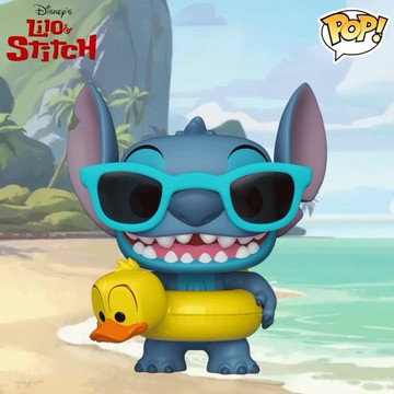【FUNKO】POP 迪士尼Disney 史迪奇-救生圈鴨鴨【墊腳石】Stitch