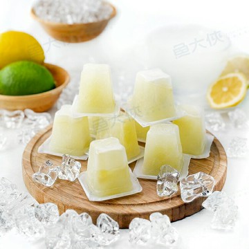 A檸檬冰角/原汁冰磚(10顆/300g/包)#夾鏈袋-1B6B【魚大俠】AR309