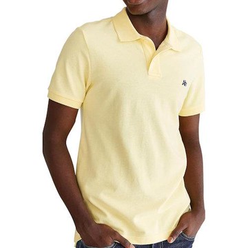 Aeropostale 2025男時尚字母標誌黃色短袖POLO(預購)