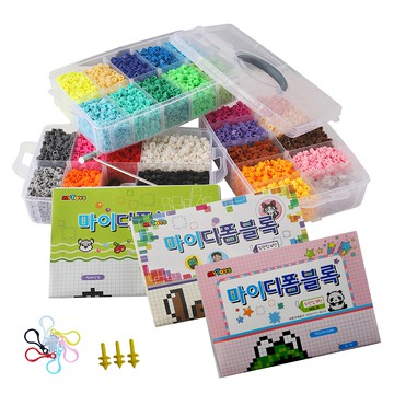 Mytoys 彩色拼豆桶裝組 27色 10050入  多色  1組