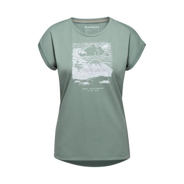 mammut 長毛象 女 mountain t-shirt 防曬機能短袖t恤玉石綠1017-04