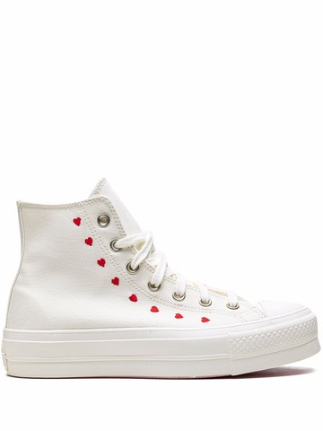 Converse - Chuck Taylor Hi "All-Star Lift" sneakers - unisex - Leather/Canvas/Rubber/Fabric - 11 - White