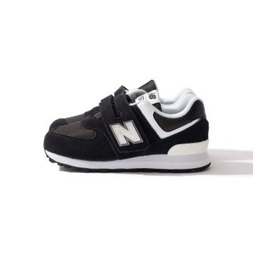 New Balance 574 中童 童鞋 黑色 魔鬼氈 舒適 復古 運動 休閒鞋 P574755