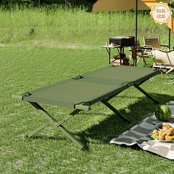 【輕便穩固】摺疊床 行軍床 露營床 午休床 便攜床 單人床 鋁合金骨架 牛津布面料 快速摺疊 戶外露營/應急救災/居家備用