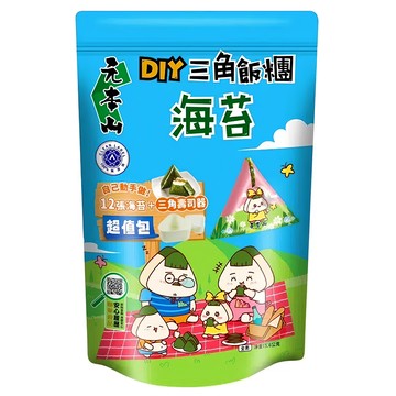 元本山 DIY三角飯糰海苔 12張海苔+三角壽司器  15.6g  1包