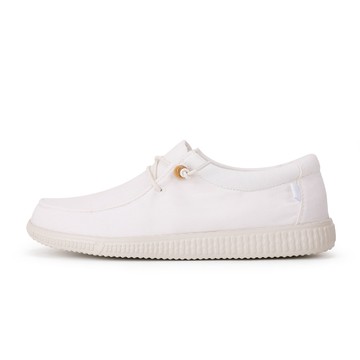 Walk In Pitas 女鞋 WP150 WALLABI WASHED 超輕量懶人鞋/小白鞋(PI2428-007 純淨白)