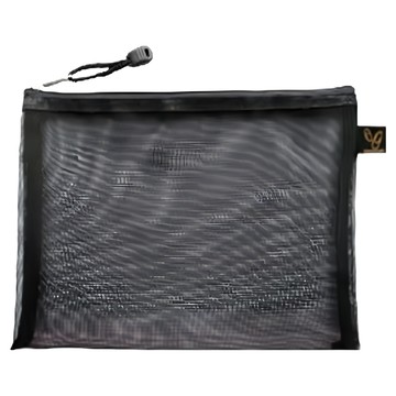 CCHING 青青文具 立體尼龍網紗袋 335x265x5mm  1個  黑色 簡單生活