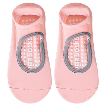 防滑瑜伽襪 圓頭露背款 均碼 (22-25cm) 2入  亮粉色