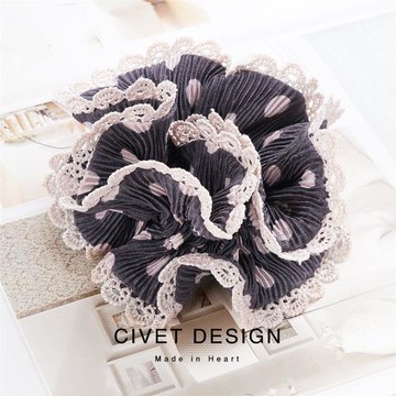 碎花百搭復古小眾發飾品蕾絲
