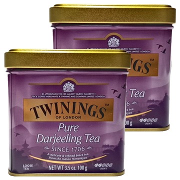 TWININGS 唐寧茶 歐式大吉嶺茶  100g  1個裝  2個