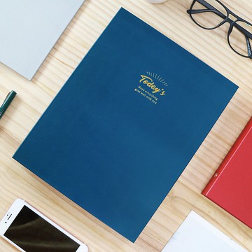 Ching Ching X 簡單生活系列 CBN-349 B5經典圓紋26孔精裝孔夾