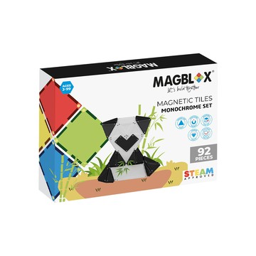 MAGBLOX 澳洲 美學磁力片 純粹黑白組92pcs