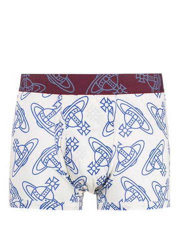 Vivienne Westwood - Orb logo print cotton boxers - men - Cotton - XL - Blue