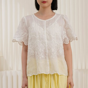 精緻刺綉開衫 襯衣121406C