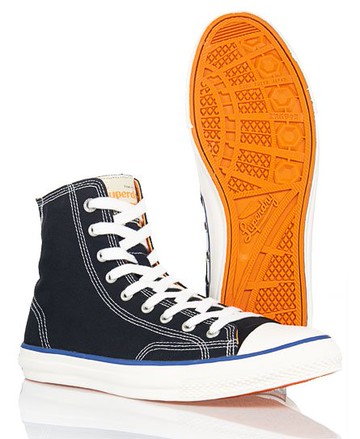 Superdry Men's Men's Trophy Series High Tops Dark Blue / Navy - Size: 9 Size: 10