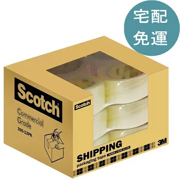 [COSCO代購6] D125355 3M Scotch 封箱膠帶 4.8公分 X 90公尺 X 12入