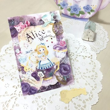 水彩明信片/心意卡【夜星愛麗斯】