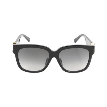 二手商品8.8成新_LV LV-GO14 金色標誌粗方框太陽眼鏡/墨鏡(黑色)