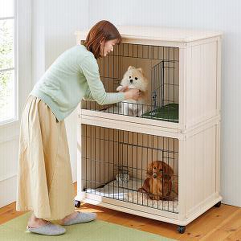 Peppy ペピイ 2階建てウッディールーム 犬用ケージ サークル 通販 Lineポイント最大1 0 Get Lineショッピング