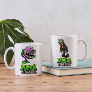 植物大戰僵尸馬克杯食人花小學生上學兒童男孩游戲周邊生日禮物