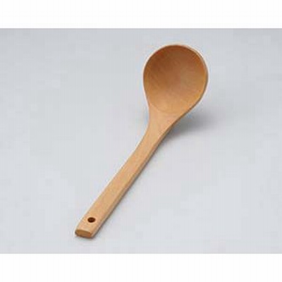 取り寄せ商品 業務用食器 （木）お玉 柄長（小）白 φ7×26cm