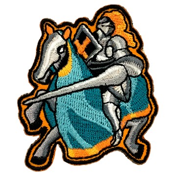 A-ONE 匯旺 造型刺繡 歐洲鐵甲武士 (7.5 X 6 CM)  NO.285  1個