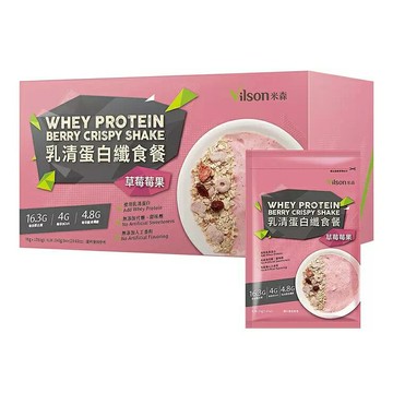 米森 乳清蛋白纖食餐 草莓莓果 70公克 X 12包(2組)