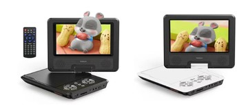 YOTON 9.5 吋便攜式 DVD 播放器 7.5 吋可旋轉螢幕 內建電池 4-6 小時續航 車載＆兒童適用  日本正規品代購