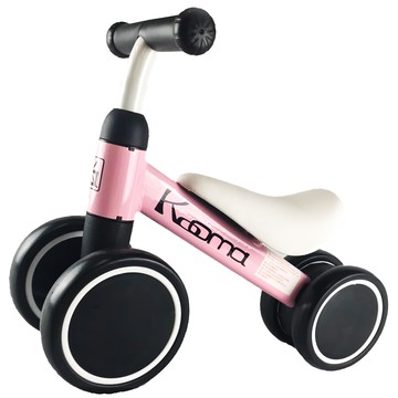 Kooma 小騎士滑步車 蜜糖粉 適用年齡1-3歲 四輪設計 行駛穩定  1台  48cm