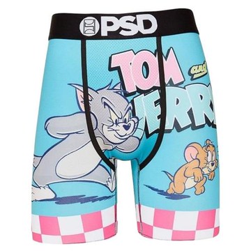 PSD內褲歐文同款冰絲運動男士長款四角褲卡通印花拳擊短褲緊身褲