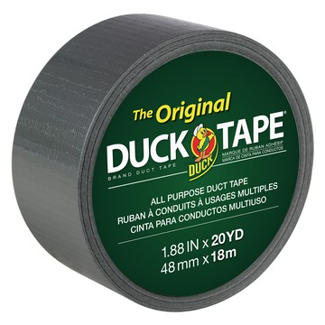 Duck Tape 原創強力管路膠帶 48mm x 18m  1個  灰色的