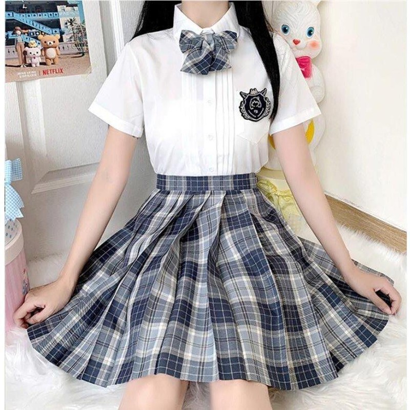 レディースJK制服 コスプレ トップス＋スカートセットアップ 学生服