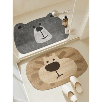 浴室地墊硅藻泥防滑吸水軟墊洗手間廚房腳墊子衛生間門口廁所地毯