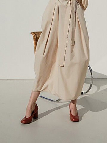 Luna Pumps Leather Brick