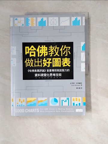 【書寶二手書T8／財經企管_SH2】哈佛?你做出好圖表 : 哈佛商業評論首度傳授高說服力的資料視覺化思考技術_史考特.貝里納托(Scott Berinato)著; 陳玉娥譯