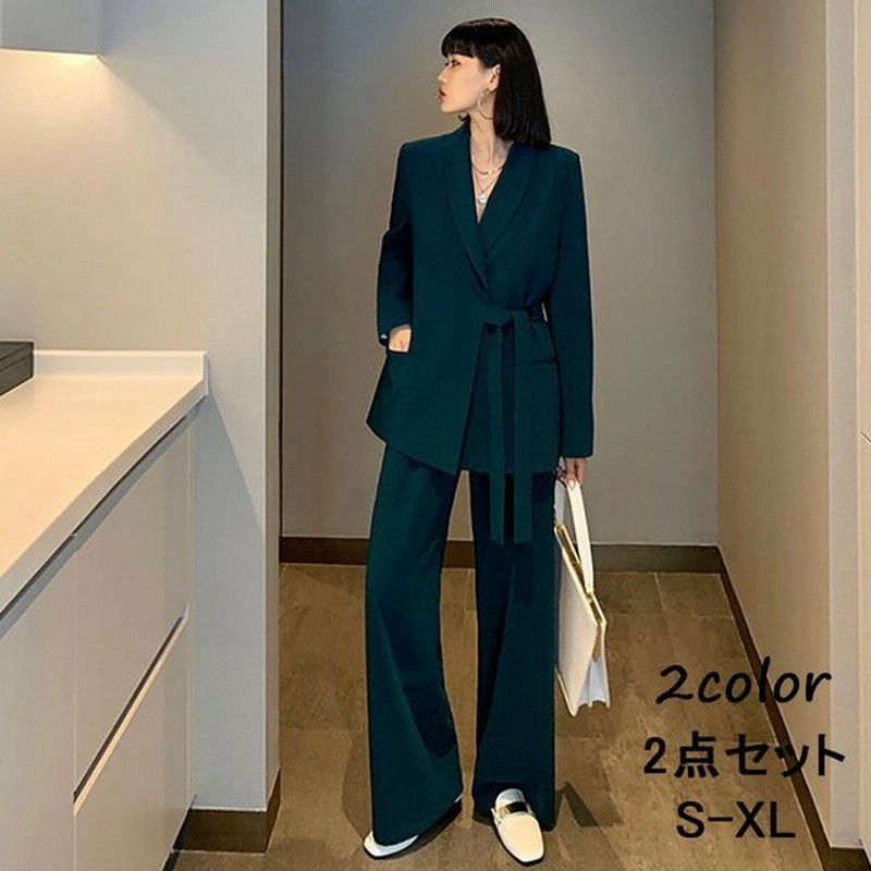 セットアップ レディース 春秋 スーツ 2点セット カジュアル フォーマル 結婚式 二次会 上品 ブレザー ワイドパンツ 上下セット おしゃれ お出かけ Ol 通勤 通販 Lineポイント最大0 5 Get Lineショッピング