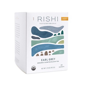 Rishi Tea Organic Black Tea Earl Grey 15 Sachets