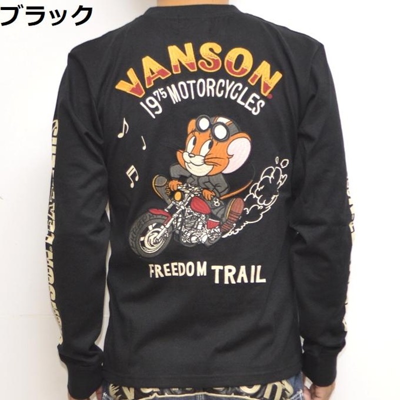 バンソン VANSON TOM and JERRY TJV-2233 天竺 長袖Ｔシャツ ロンＴ