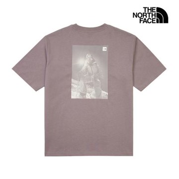 【The North Face 官方旗艦】北面UE男款灰色背面大尺寸圖案短袖T恤｜8HF5G7O