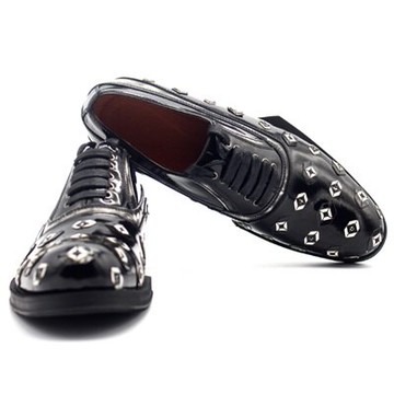 休閒皮鞋真皮數碼花繫帶鞋-歐式經典時尚精選男鞋73kv8【獨家進口】【米蘭精品】