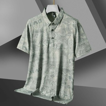 夏季速乾POLO衫 上衣 POLO衫 打底衫 短袖 薄款修身翻領輕商務速幹polo衫男半袖衫 韓版男裝 春夏秋男裝