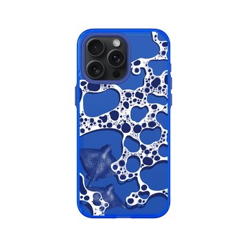 iPhone 15 Pro Max Clear 激光藍 - Ocean Collection: Let's Sea 海洋系列：一路向海 - 與魟同游