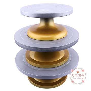 11加厚型雕塑轉臺模型手辦轉臺陶藝轉盤雕刻轉臺生鐵轉盤泥塑塑鋼臺