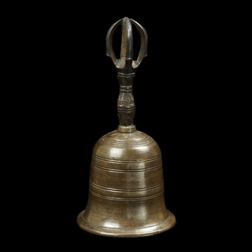 日本東密法器-18-19世紀.金剛鈴(高14公分)