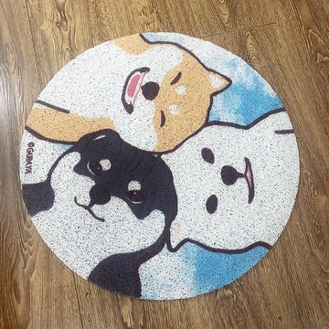 新品 倉屋柴犬防水地墊 尼龍圈絲 三色