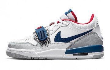 JORDAN LEGACY 312 LOW GS WHITE FRENCH BLUE