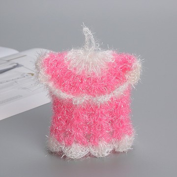 草莓亞克力洗碗巾洗碗布笑臉百潔布刷碗布不粘油鉤花絲光抹布